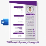 قالب رزومه آماده بتا | 8 رنگ - Image 3