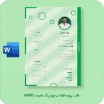 قالب رزومه آلفا | در 4 رنگ - Image 3