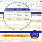 فایل اکسل اهداف SMART قابل ویرایش – هدیه کتاب