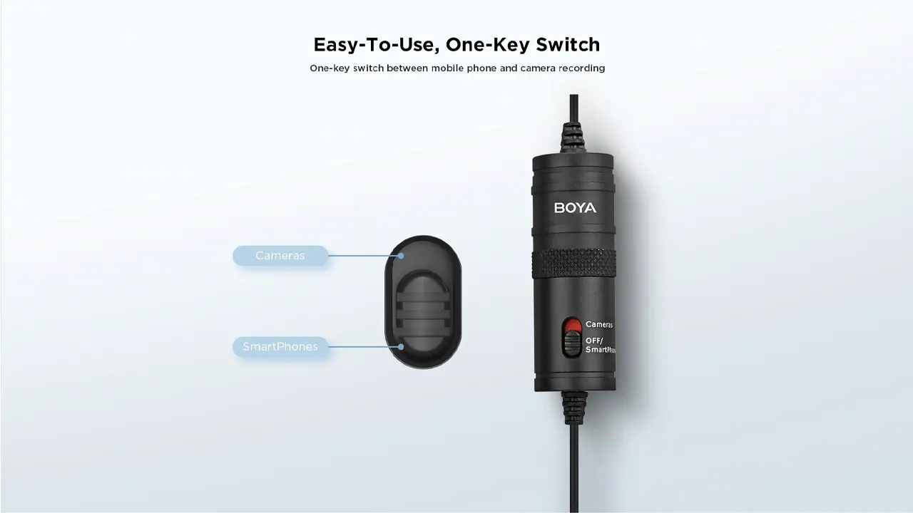 میکروفن BOYA BY-M1 برای تولید محتوا