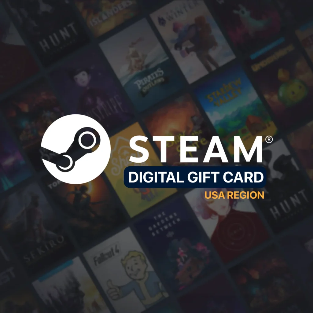 خرید گیفت کارت استیم آمریکا (Steam Wallet USD)