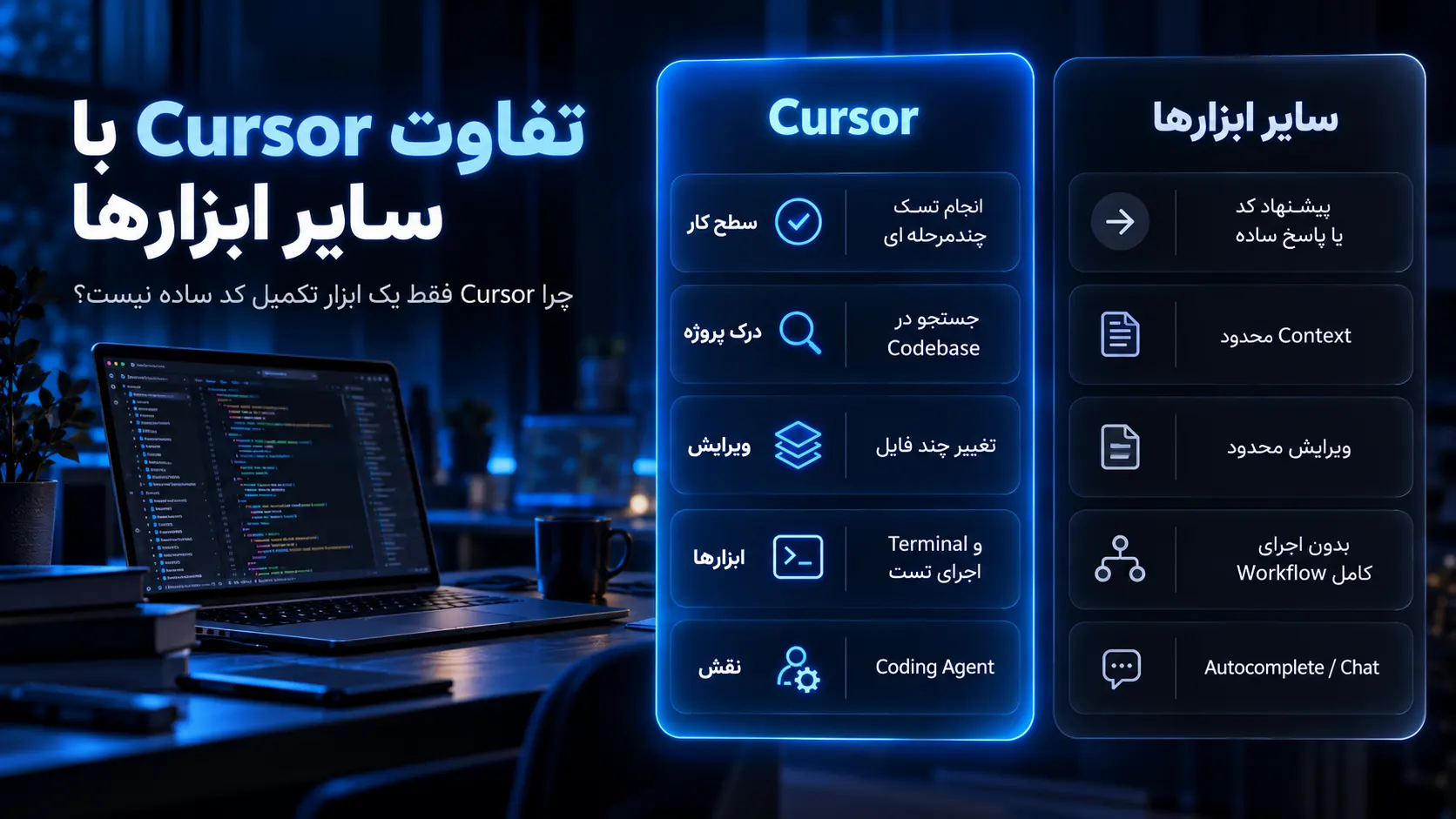 تفاوت کرسر با سایر ابزارها